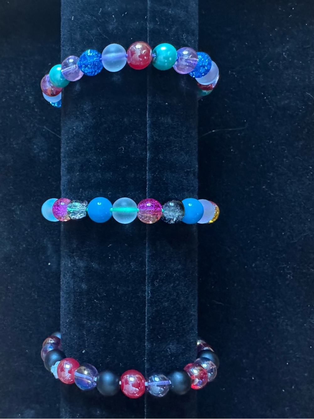 Kids Multi-Color Beaded Stretch Bracelet - Fun Color Mix